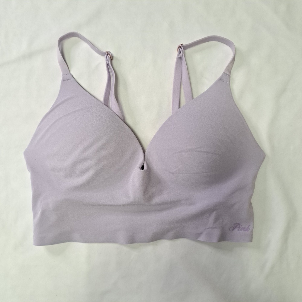 Victoria's Secret PINK XS Wireless Push-up Bra Lavender Flirty Feminine Comfy